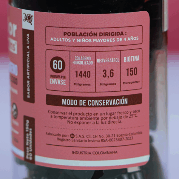 Gomas de Colágeno hidrolizado